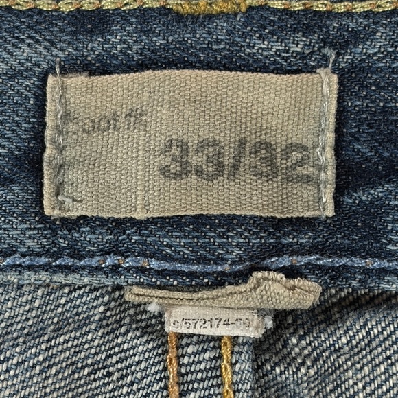 Gap 1969 mens medium blue wash Vintage Bootcut denim jeans - size 33x32 - Picture 5 of 14